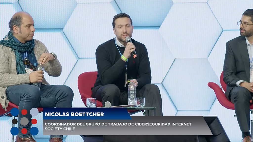 Nicolás Boettcher, del GT en Ciberseguridad de ISOC Chile, expone en Expo Mercado Público